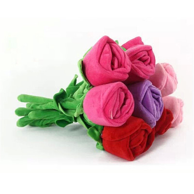 创意定制毛绒玩具 广州工厂打造仿真玫瑰花玩偶，理想礼品与活动宣传首选